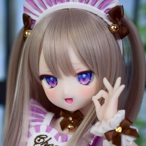 【ぽこあどおる】ddh-29 SW肌 (おまけ アイ+おくちパーツ) カスタムヘッド セミホワイト肌