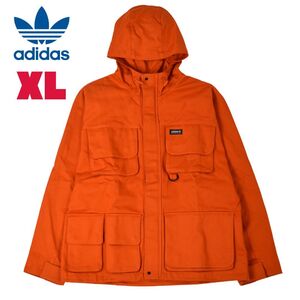 【新品】 adidas アディダスオリジナルス アドベンチャー フード付き ジャケット HR4276 メンズ XL ブルゾン ツイルジャケット アウトドア