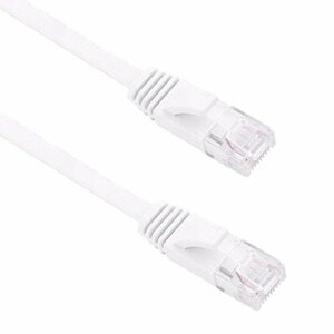 【vaps_6】Cat6 LANケーブル 《ホワイト》 《15m》 カテゴリ6 フラット 薄型 LANケーブル 送込