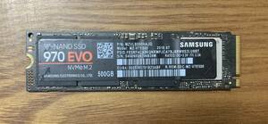 【状態◎】Samsung サムソン 970EVOシリーズ MZ-V7E500（M.2 PCI-Expressタイプ SSD 500GB MZVLB500HAJQ）