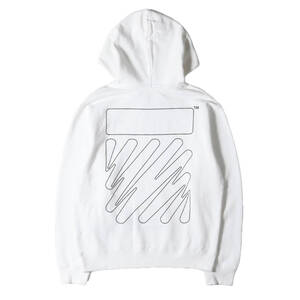 新品 OFF-WHITE オフホワイト パーカー サイズ:XL ドローストリング アロー スウェットパーカー (Drawstring Pullover Hoodie) ホワイト