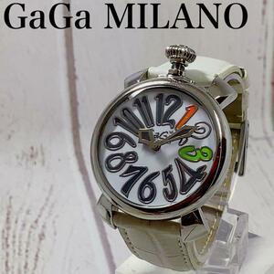 魅惑【電池交換済】メンズ腕時計Gaga Milanoガガミラノマヌアーレ2627