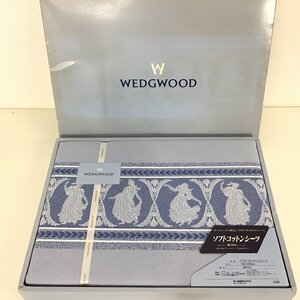 未使用品★　WEDGWOOD　ウエッジウッド　ソフトコットンシーツ　140×240cm　綿100%　寝具【同梱不可/売り切り/01-29】