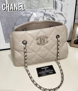 CHANEL シャネル ココ ウルトラステッチ チェーンショルダー バッグ ラムスキン 超美品 シール ギャランティカード