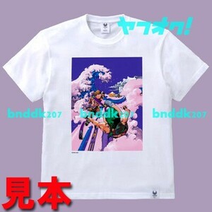 神奈川沖浪裏上空 Tシャツ L/荒木飛呂彦 東京2020 パラリンピック アートポスター柄 JOJO ジョジョの奇妙な冒険 エアロスミス オリンピック