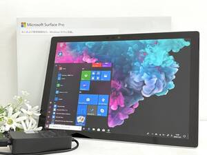 【良品 12.3インチ】Microsoft Surface Pro 6 model:1796『Core i5(8350U) 1.7Ghz/RAM:8GB/SSD:256GB』Wi-Fi Win10 動作品