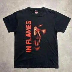 IN FLAMES インフレイムス ブラックTシャツ ロックTバンドT