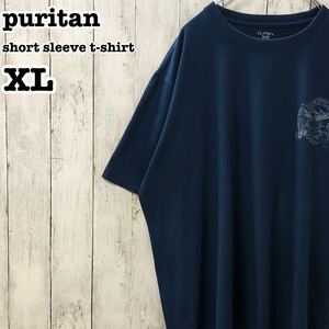 puritan ピューリタン US アメリカ古着 戦闘機 両面プリント 半袖Tシャツ XL