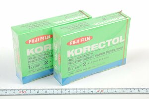 ※ 2箱 4組 新品未使用 Fujifilm フジフィルム 印画紙用 高能力現像剤 KORECTOL コレクトール 1L用2組 c0587L3