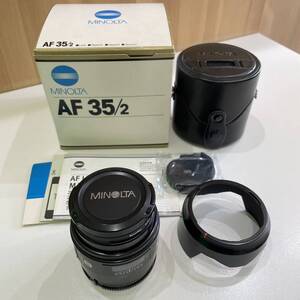 MINOLTA/ミノルタ AF 35mm F2 カメラ レンズ 単焦点 オートフォーカス 箱付き ◆　10597