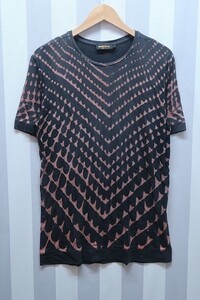 2-5594A/DIESEL BLACKGOLD 半袖総柄Tシャツ ディーゼルブラックゴールド 送料200円 