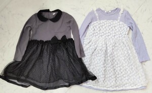 ベベ SLAP SLIP 6着 女児 秋冬用 120cm～130cm ワンピース、トップス、ボトムス