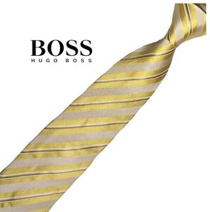 HUGO BOSS ネクタイ ストライプ柄 USED ヒューゴボス レジメンタル 中古 t373