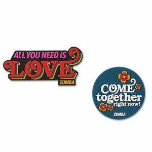 新品　ZUMBA ズンバ　Zumba Come Together Magnets 2PK ラブ　立体　ロゴ　マグネット　2個セット