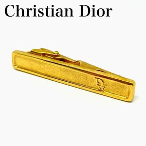 Christian Dior クリスチャンディオール ネクタイピン トロッター ロゴ 刻印 バネ式 ヴィンテージ ゴールド 金 結婚式 ビジネス スーツ
