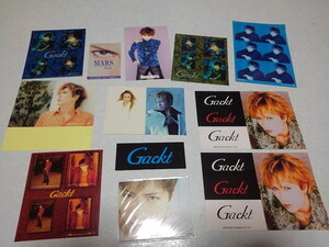 ☆　ガクト　Gackt　【　ステッカー11枚　+　未開封新品 マグネットシール　】　美品♪