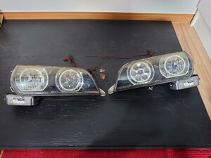 《希少》純正加工品 JZX100 チェイサー ヘッドライト TOYOTA STANLEY 22-266 LH RH バルカン LED 左右セット 1JZ-GTE ツアラーV