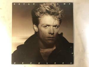 21027S 12inch LP★ブライアン・アダムス/BRYAN ADAMS/RECKLESS★AMP 28100