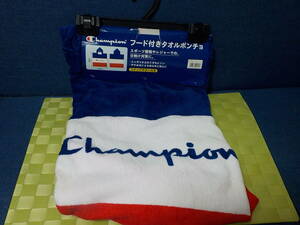 Championチャンピオン★フード付きタオルポンチョ★60×60★新品