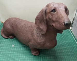 SANDICAST J226 サンディキャスト ダックスフント レッド サンドラ・ブルー 犬 置物 DACHSHUND RED SANDRA BLUE 1990●4002