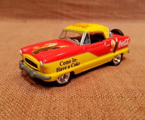 ジョニーライトニング コカコーラ Nash Metropolitan ナッシュ メトロポリタン ダイキャストミニカー 全長約7.1cm レトロ Coca Cola