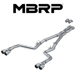 MBRP 2015-2024 ダッジ チャレンジャー SRT 6.4L V8 CAT-BACK レース エキゾースト 爆音