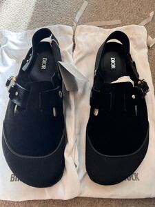 新品未使用 Dior Birkenstock Tokio ディオール ビルケンシュトック ブラック 黒 レザー シューズ スリッポン