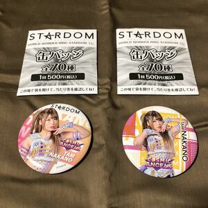 スターダム　WORLD　WONDER　RING　STARDOM　くじ　中野たむ　缶バッジ　２種　え