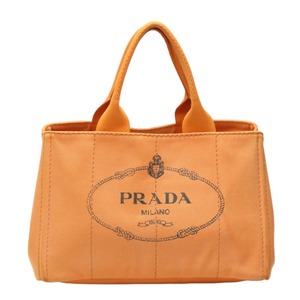 プラダ トートバッグ BN1877 カナパトート キャンバス トートバッグ PRADA オレンジ レディース 中古