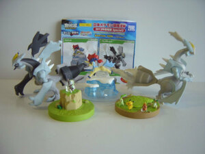 ★Itc26GT立体ポケモン図鑑BW2012年劇場版SP2:5種キュレム聖剣士♂TAKARATOMYARTS♀300円〓012303_c