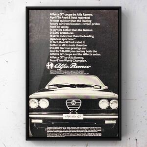 当時物 USA アルファロメオ アルフェッタ GT クーペ 広告 /カタログ Alfa Romeo Alfetta GT Coupe 旧車 車 中古 ホイール ミニカー パーツ