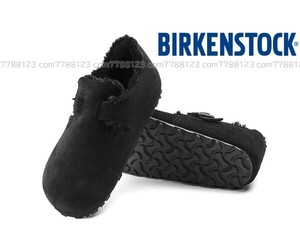 試着のみ 2.8万《BIRKENSTOCK》41/26.5/UK7ビルケン 靴 体圧分散 ストラップ 本革 アローズ バックル 革 ナロー 黒 ブラック