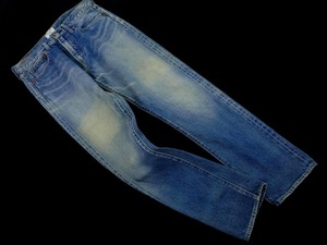 DENIMADE デニメイド アーバンリサーチ USED加工 デニムパンツ sizeL/青 ■■ ☆ fab4 レディース