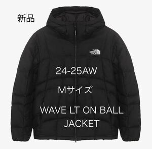 新品 M THE NORTH FACE ノースフェイス ホワイトレーベル WAVE LT ON BALL JACKET ヌプシ ダウン ジャケット 黒