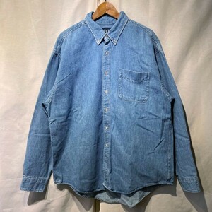 90s GAP USA製 デニムシャツ XL ビンテージ OLD ギャップ