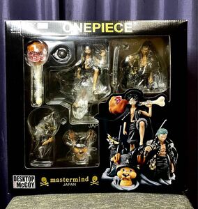 2011年製 未開封 ONE PIECE × Theater8 mastermind JAPAN コラボフィギュア メガハウス ワンピース ルフィ、チョッパー、ゾロ、そげキング