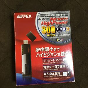 BUFFALO USB2.0用 無線子機 WLI-UC-G300HP 300Mbps★良品★