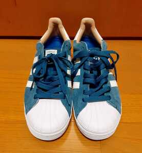 adidas SUPERSTAR VULC ADV◆26.5cm◆CORE BLUE/RUNNING WHITE/GOLD MET◆スケートボード