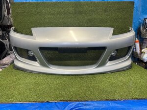 現状販売 純正オプション マツダ RX-8 RX8 TypeS SE3P MAZDASPEED マツダスピード ? FRP フロントバンパー 中古 シルバー 22V　