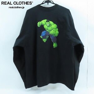 ☆Balenciaga X Marvel/バレンシアガ×マーベル Printed Longsleeve/ドッキングロングTシャツ 671401 TLV63/XS /000