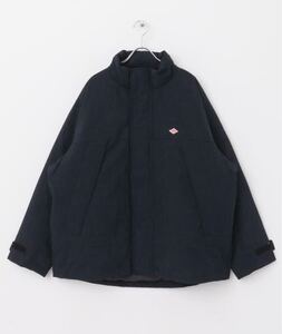 美品 DANTON ダントン ダウン スポーツ ジャケット Lサイズ 黒 BLACK DOWN SPORTS JACKET DT-A0378LAS スタンドカラー STAND COLLAR 大きい