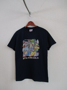 古着AAA（ALSTYLEAPPAREL＆ACTIVEWEAR)紺Tシャツ（USED）12718