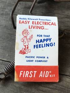 即決価格 Reddy Kilowatt ヴィンテージ レディキロワット ファーストエイドキット オリジナル 当時モノ アメリカ