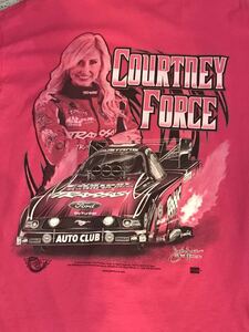 Courtney Force Tシャツ ドラッグ　レース　NHRA レーシング　V8 フォード　アメリカ