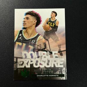 25枚限定 Lamelo Ball 2023 Court Kings GREEN Double Exposure インサート NBAカード ラメロボール 