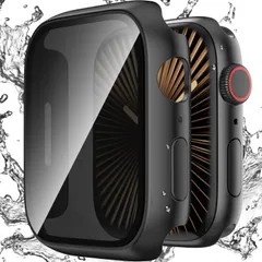 新品 【覗き見防止】Zumyzu for アップルウォッチ10 カバー 46mm 対応 Apple Watch Series 10 防水 ケース のぞき見防止 保護フィルム 耐衝撃 全面保護 対応 iWatch 46 mm シリーズ10 ブラック