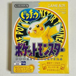 【美品】Nintendo 任天堂 GAME BOY ゲームボーイ ポケットモンスター ピカチュウ DMG-P-APSJ ソフト カートリッジ