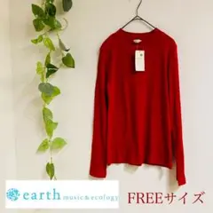 earth music&ecology アース 長袖ハイネックカットソー ニット