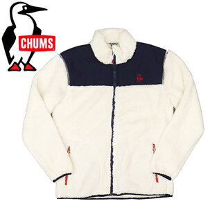 CHUMS (チャムス) CH04-1424 Elmo Fleece Jacket エルモフリースジャケット CMS163 W056Ivory/Navy XL