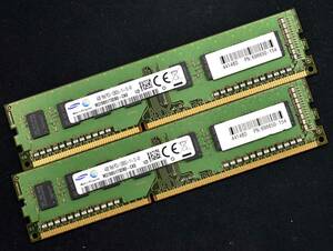 8GB (4GB 2枚組) PC3-12800 PC3-12800U DDR3-1600 240pin non-ECC Unbuffered DIMM 1Rx8 1.5V Samsung サムスン (管:SA5422 x2s 